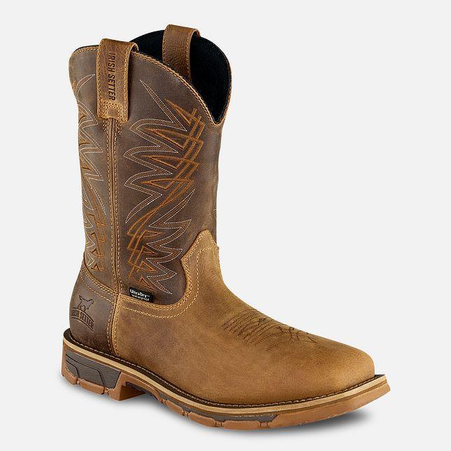 RED WING SHOE CO, INC 11 PULL-ON BROWN WP - Image 3
